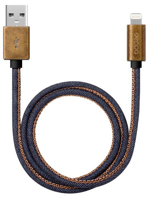 ������ Deppa Jeans USB - Apple Lightning (72275)