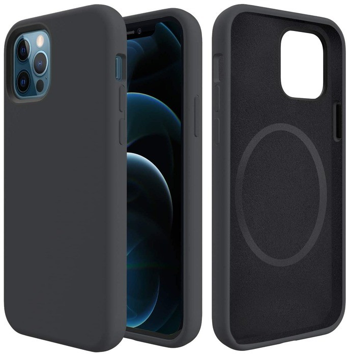 Чехол-накладка Deppa Liquid Silicone Pro Magsafe для Apple iPhone 12/12 Pro черный