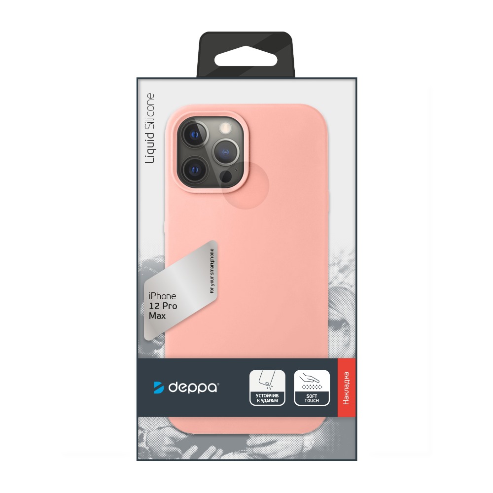 �������� Liquid Silicone ��� Apple iPhone 12 Pro Max, �������, ������, Deppa