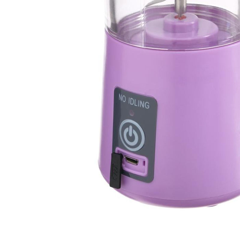 Блендер LuazON LBR-01, портативный, 24 Вт, 380 мл, USB, фиолетовый 5035569