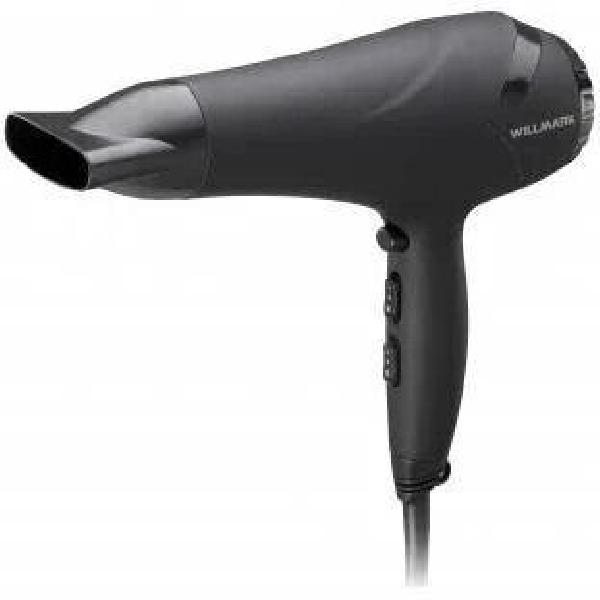 Фен WILLMARK WHD-222ST (2 скорости, 3 темп. режима, керам. покрытие, шнур 1,7 м. черный, 2200 Вт)