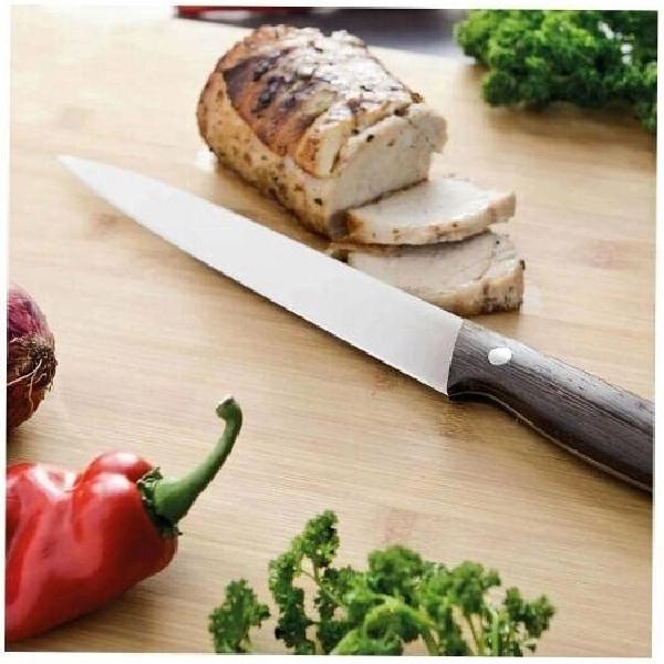 Нож для мяса BergHOFF с рукоятью из темного дерева 20 см